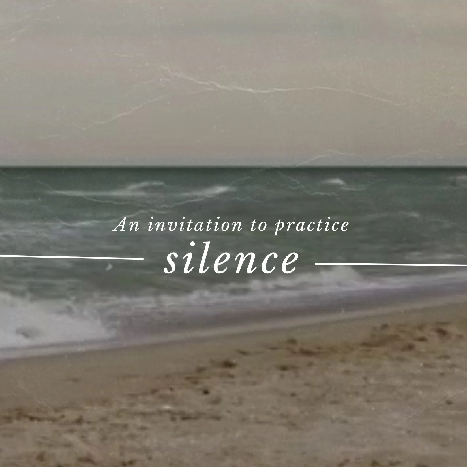      

 
   An invitation to practice silence  What if there was space for silence before the exchange of words or action is taken?  Silence can be challenging. There doesn’t seem to be much understanding of the need for silence in society. I think s