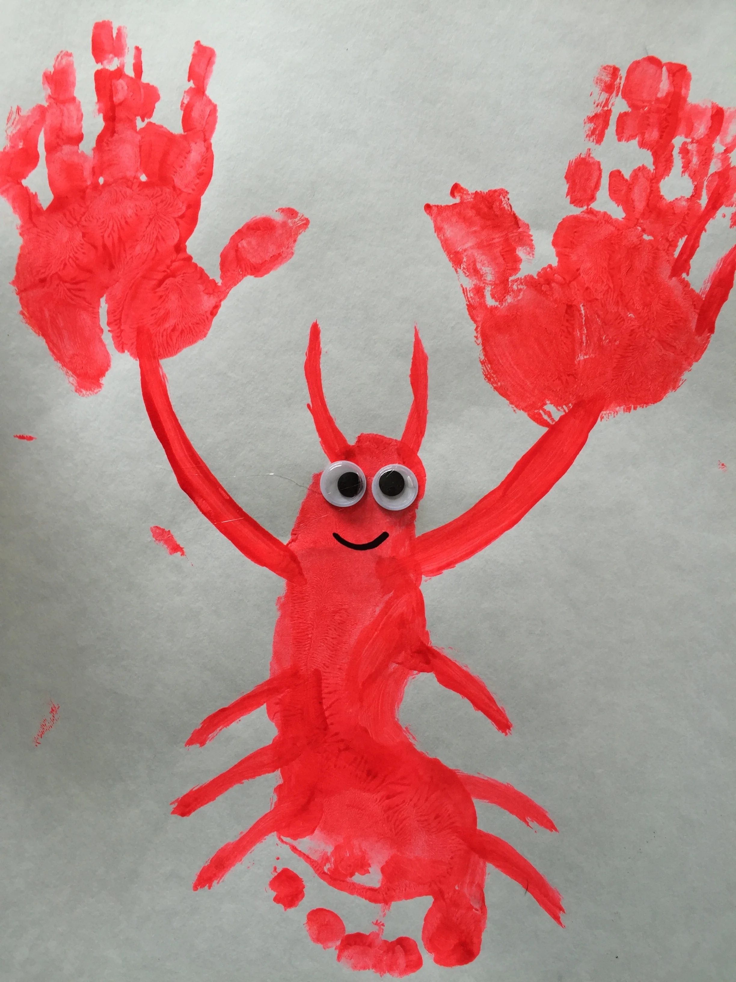 Lobster Foot Painting