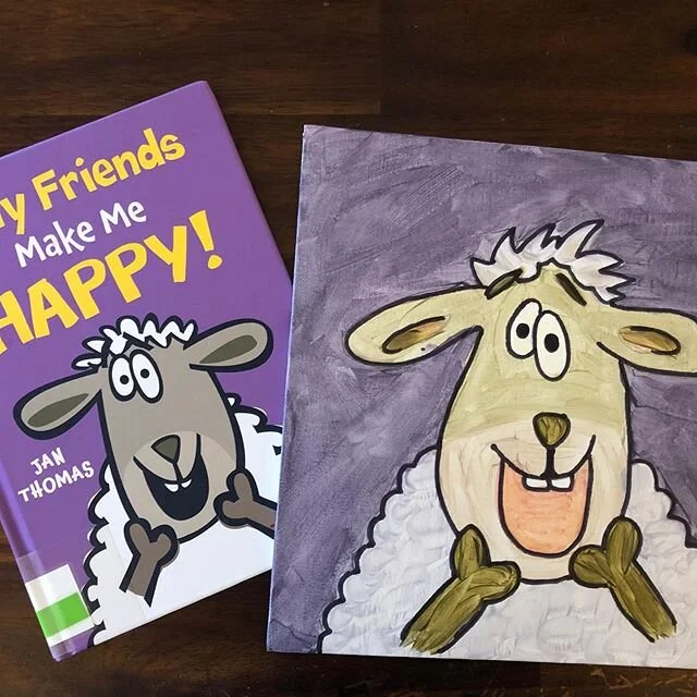 Another fun day painting our favorite characters from our library! ❤️❤️❤️ #squirmywormybooks