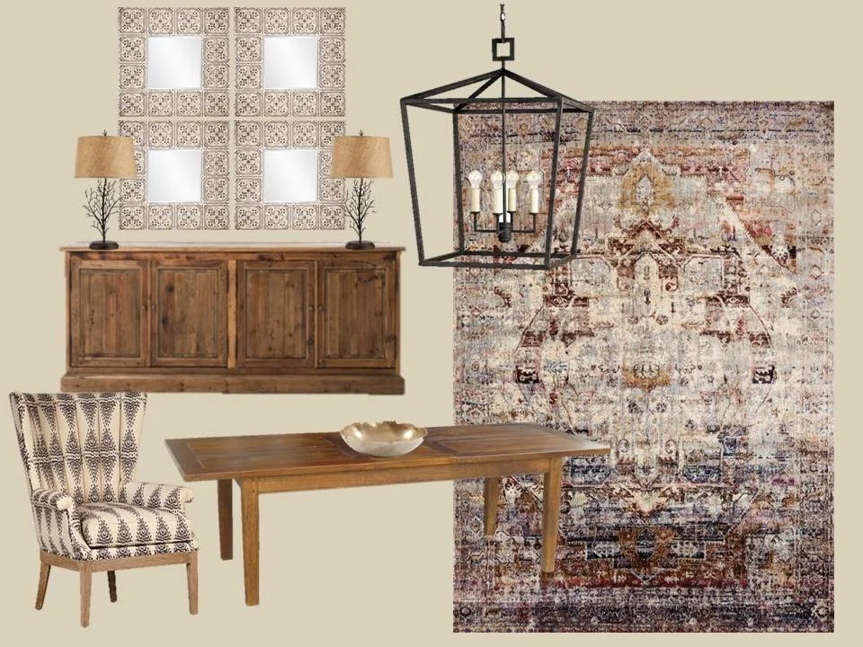 Stash Home (Memphis) inspiration board with our Brittany table