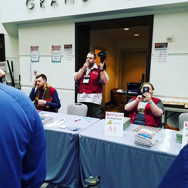 Beware the nerd with a megaphone. #kublacon