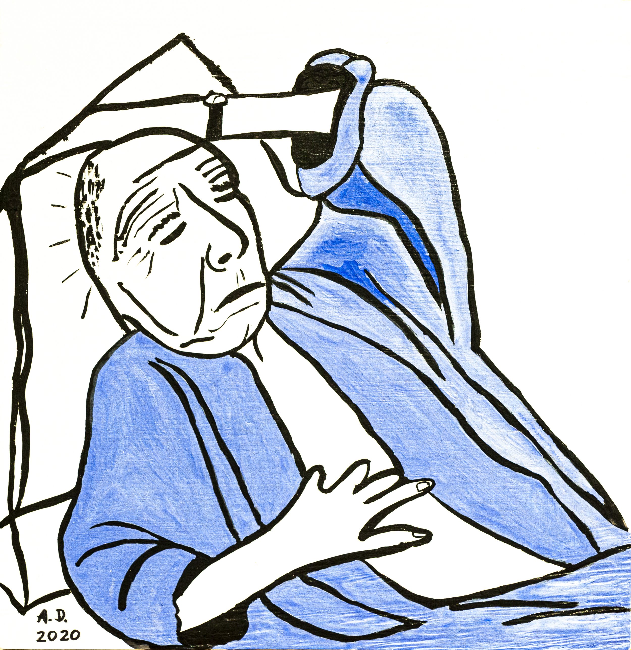 Blue Bathrobe