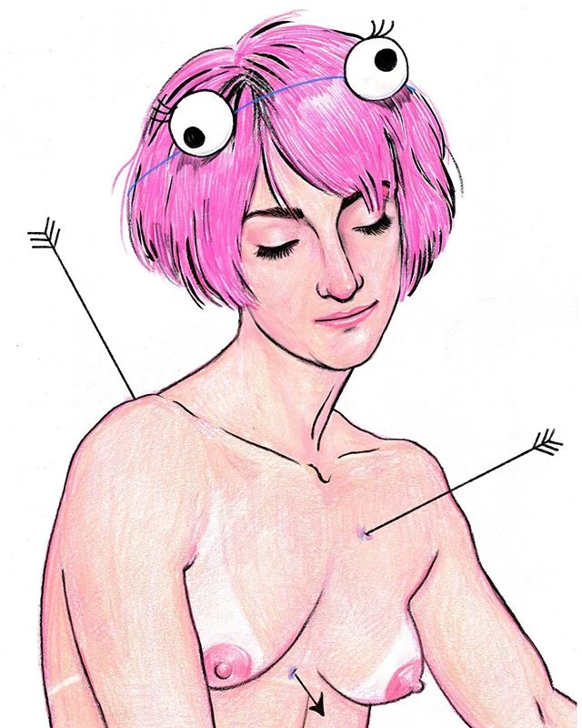all children, except one, grow up &ndash; @dj_trx 💘 #pixiedust #peterpan .
.
.
#muppets #googlyeyes #prismacolorpencils #illustration #drawing #sketchbook #art #pink #wig #queen #queer #ink #floridagirl