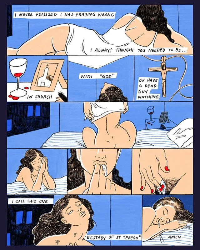 🙏 #amen .
.
.
💦 comic for @mathmag.nyc 💦 use promo code: VIRGINIA for 10% off issue eight