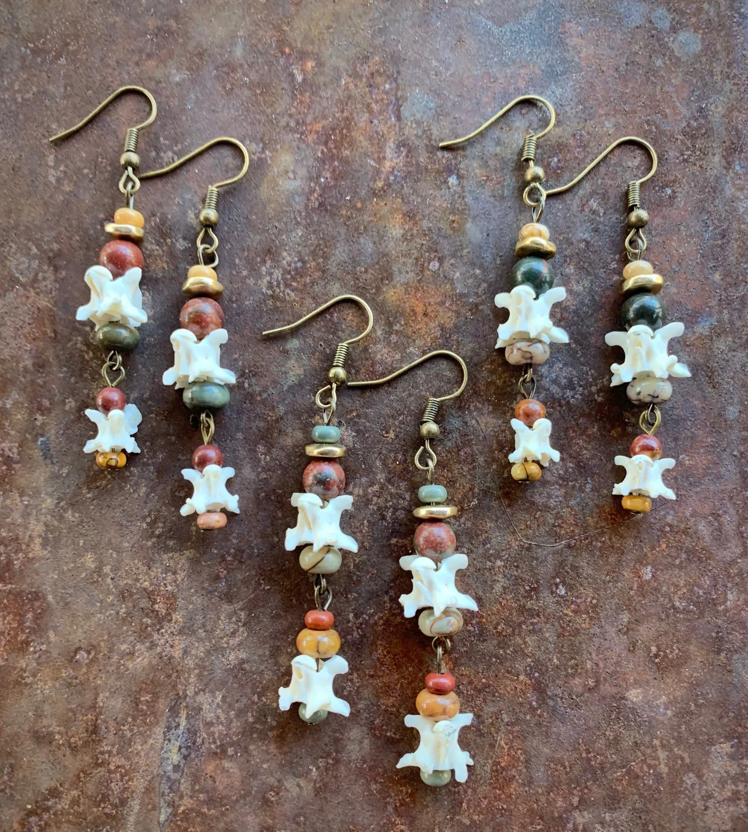 Jasper Rattlesnake Earrings in Group.jpg