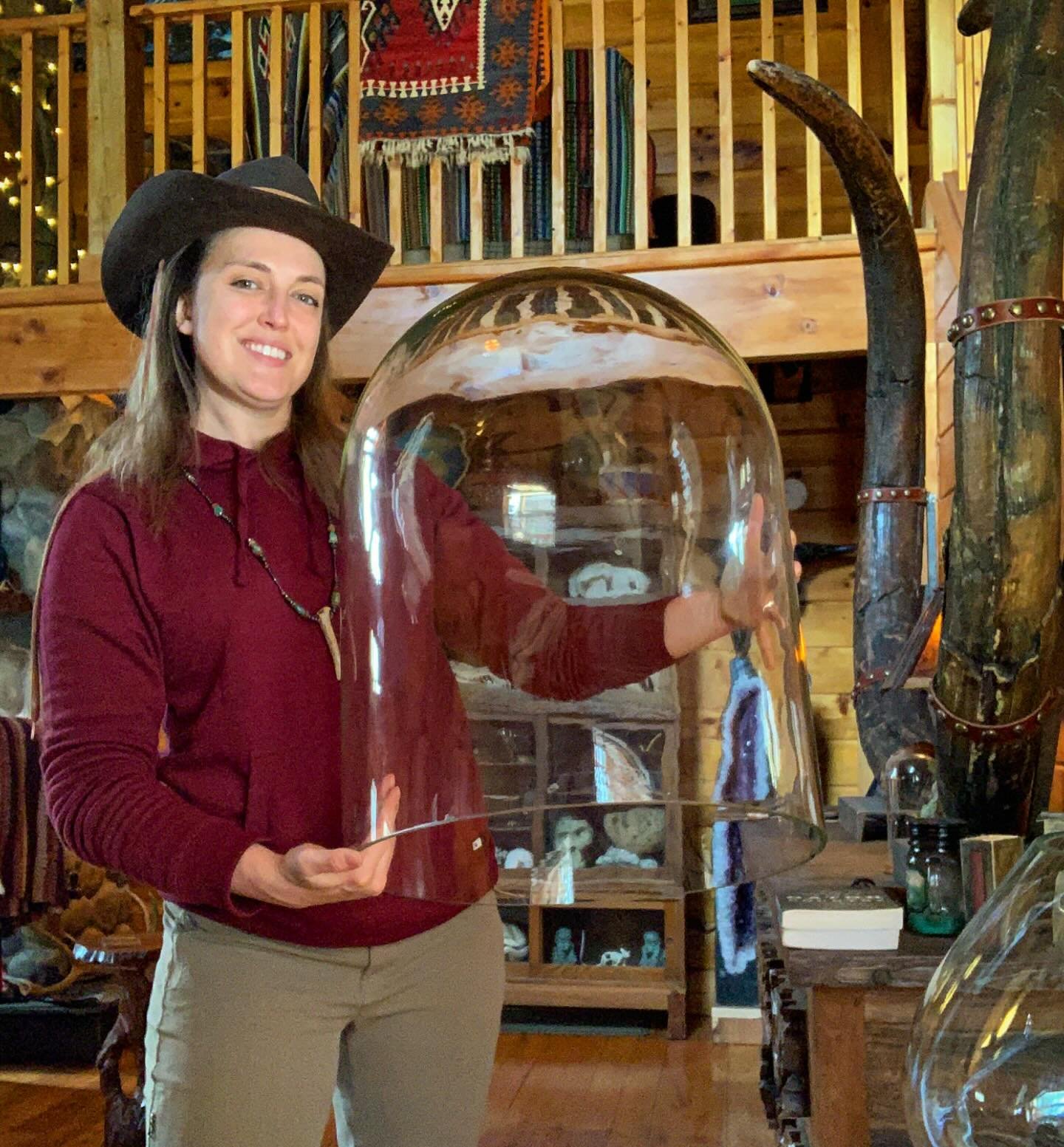Looking forward to finding the perfect specimen to go in this oversized glass cloche! 🔍