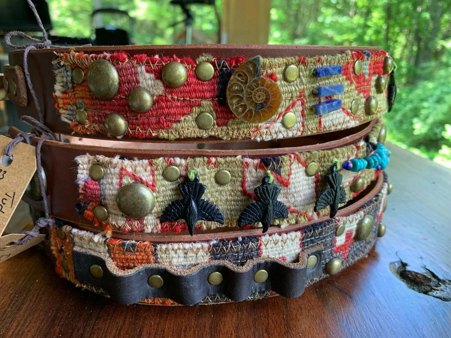 Turkish Kilim hat bands for @canyon_contemporary :