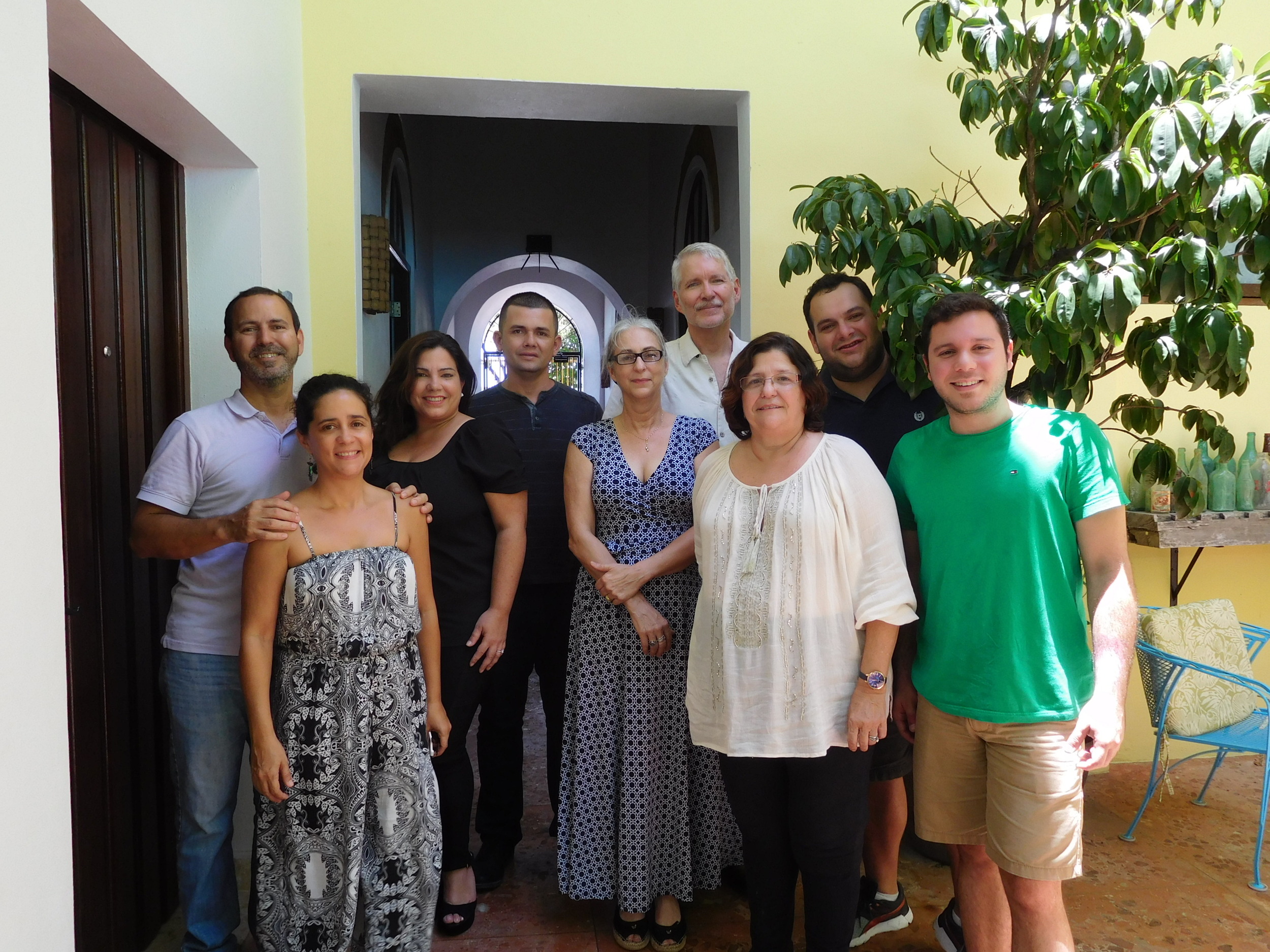 PRB&BA members (from left): Eddie, Tisha, Yaiza, Edwin, Renée, Bill, Natalia, Edwin, Jose Miguel
