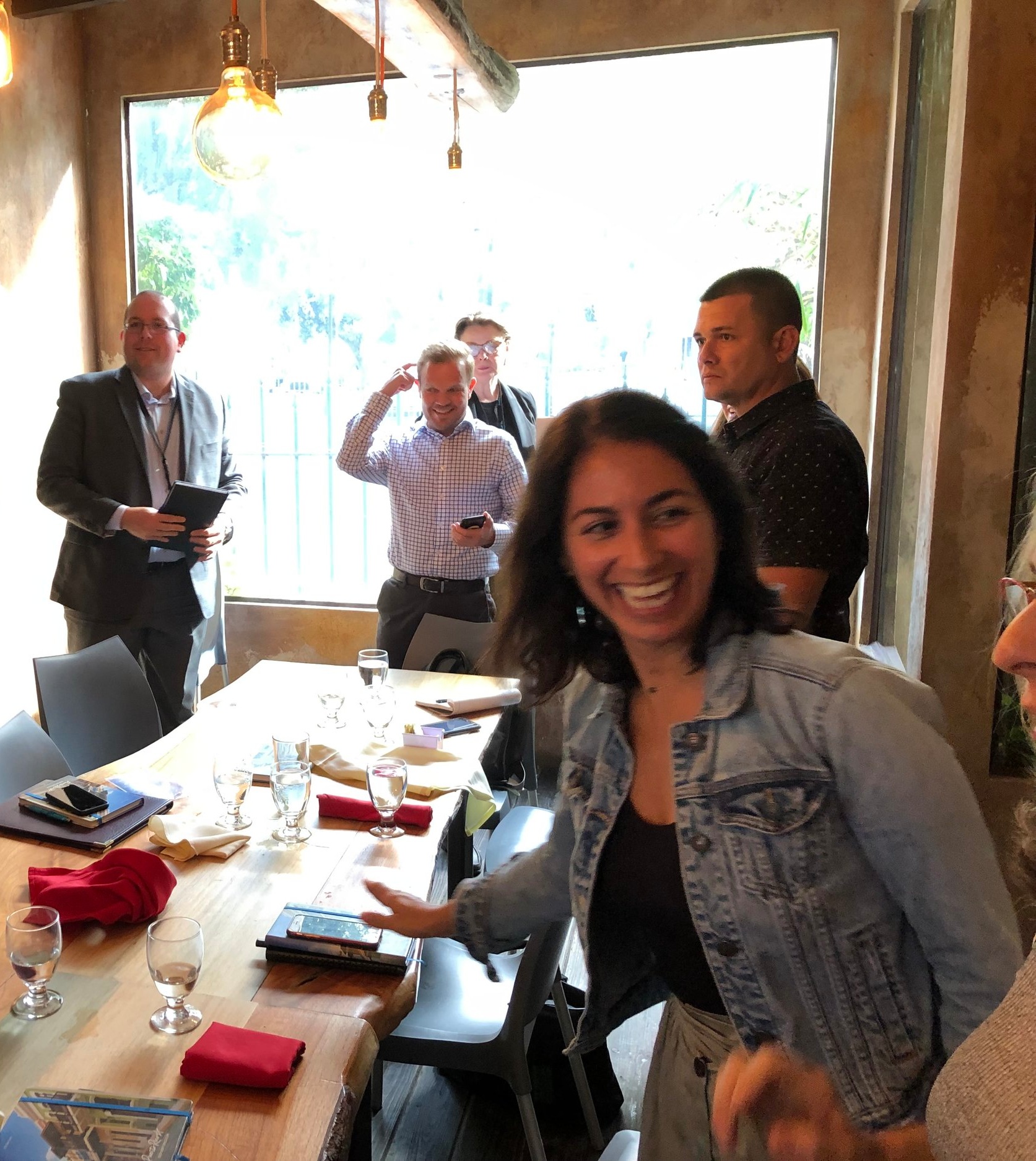 Carla Arraiza is clearly pleased with what the group accomplished.