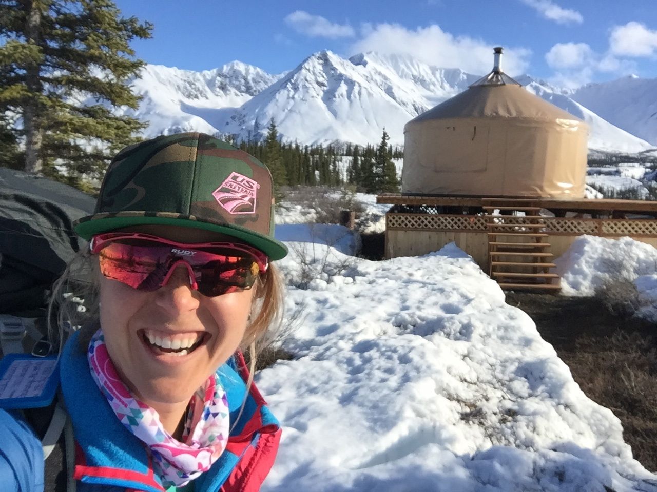 Skiing in to one of my friends Yurt in the middle of beautiful "no-where".