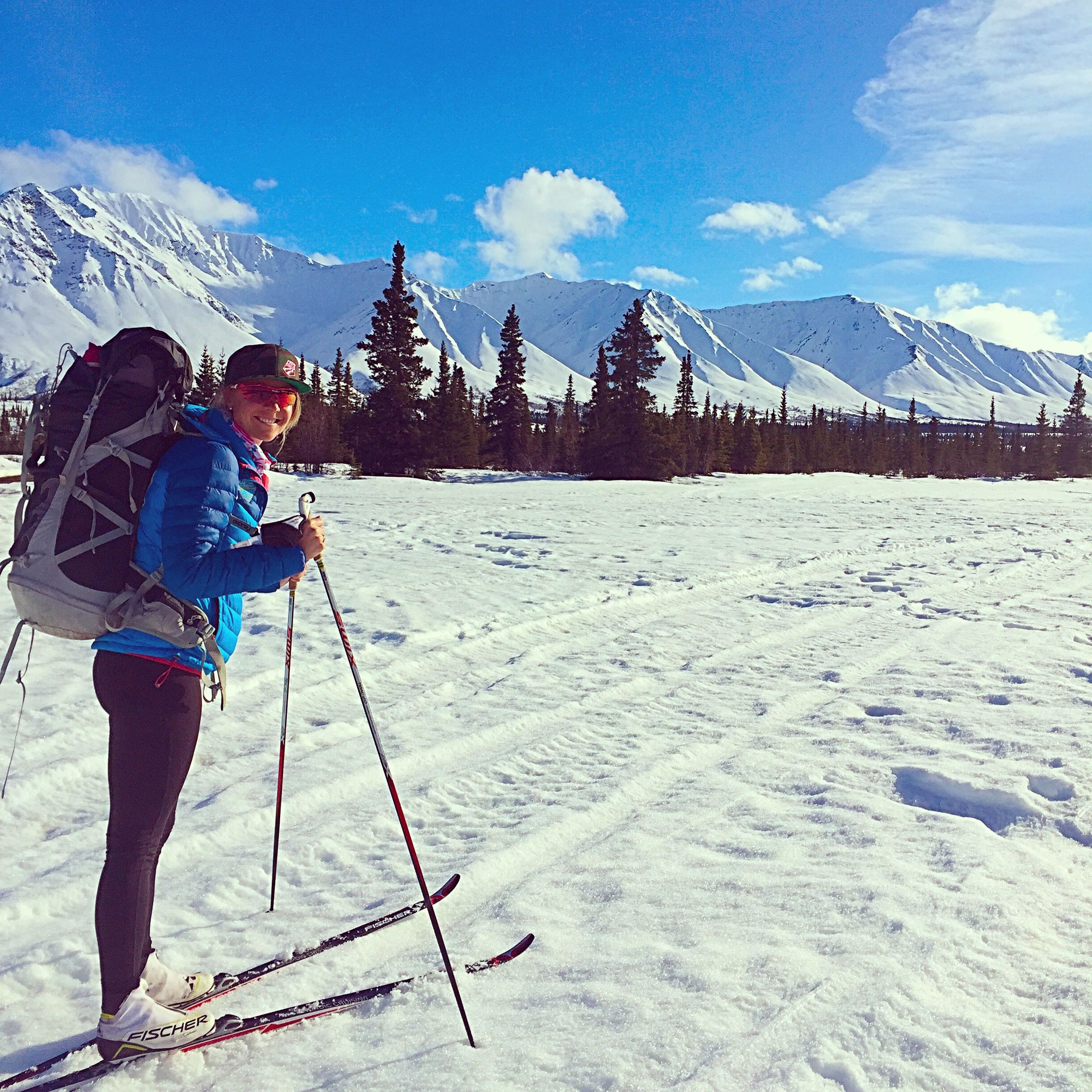 Scaled skis and camping gear.....