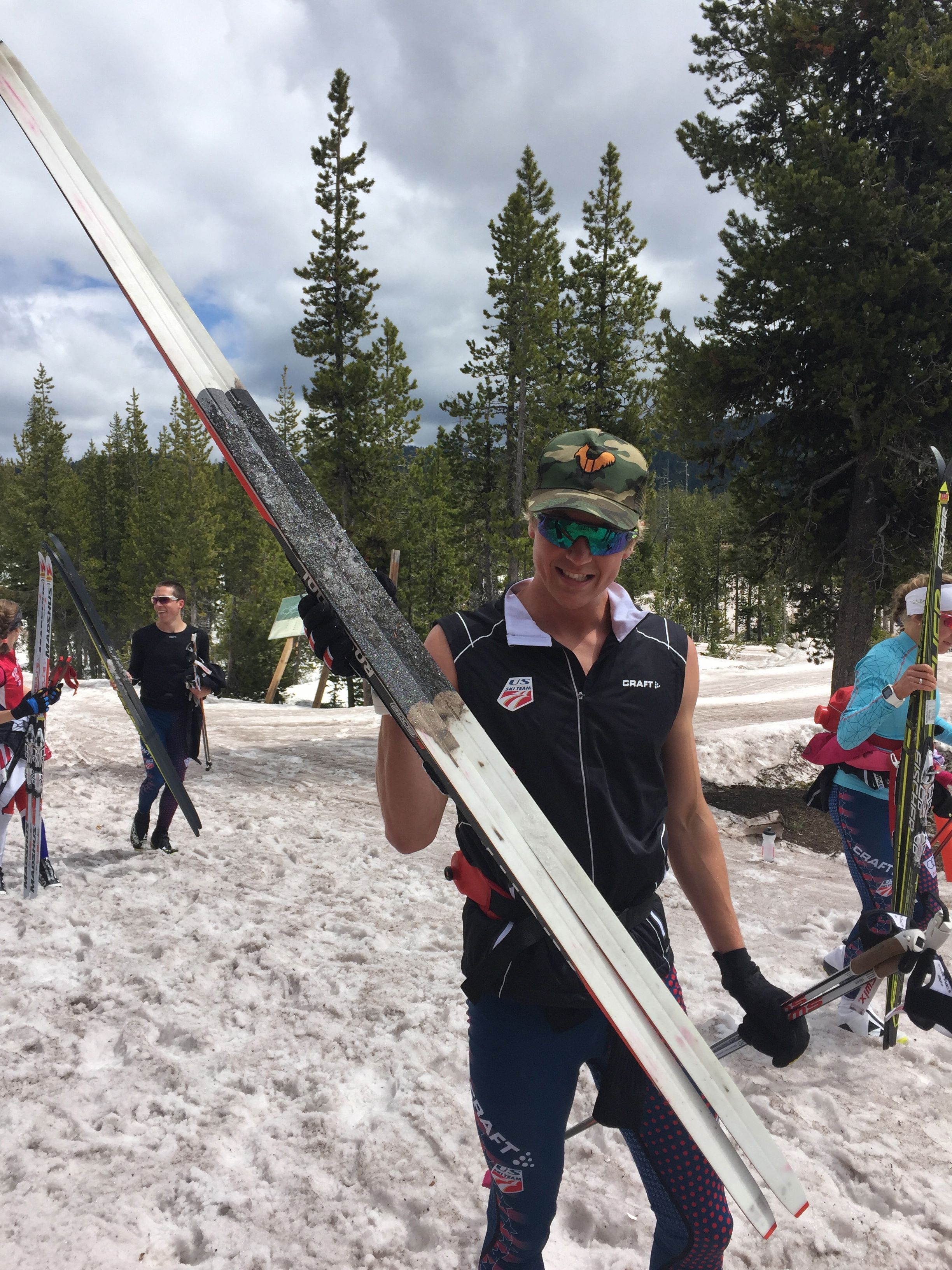 Spring Skiing.... sometimes dirty, but great practice! Thanks Mt. Bachelor for some awesome grooming during our camp!
