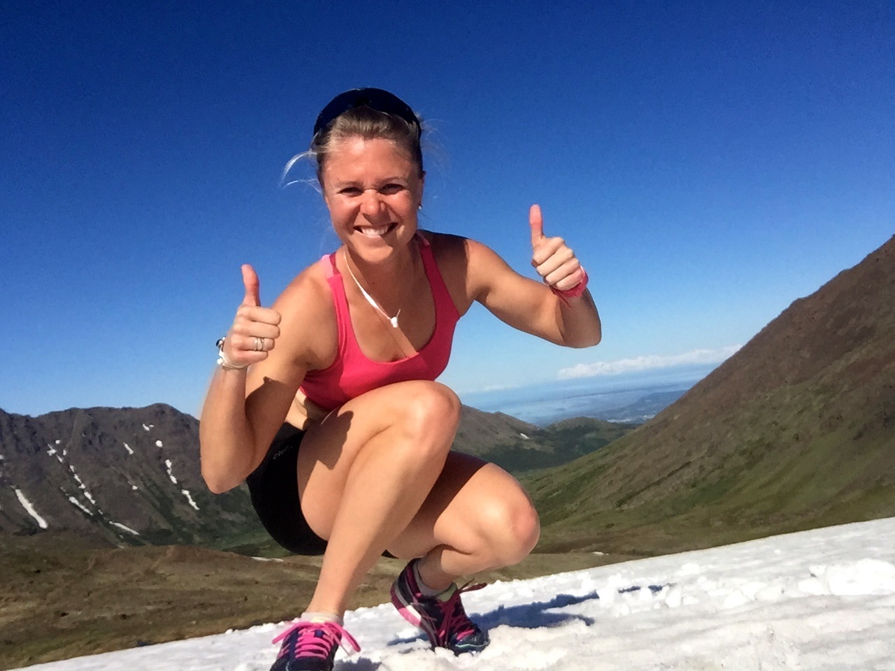 Pretty stoked I can still find snow so close to town despite the serious "summer weather".