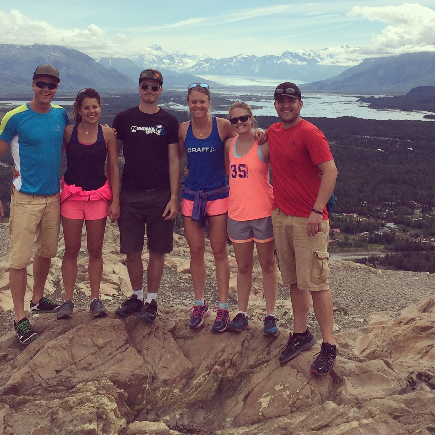 Checking out the Butte and Knick Glacier.