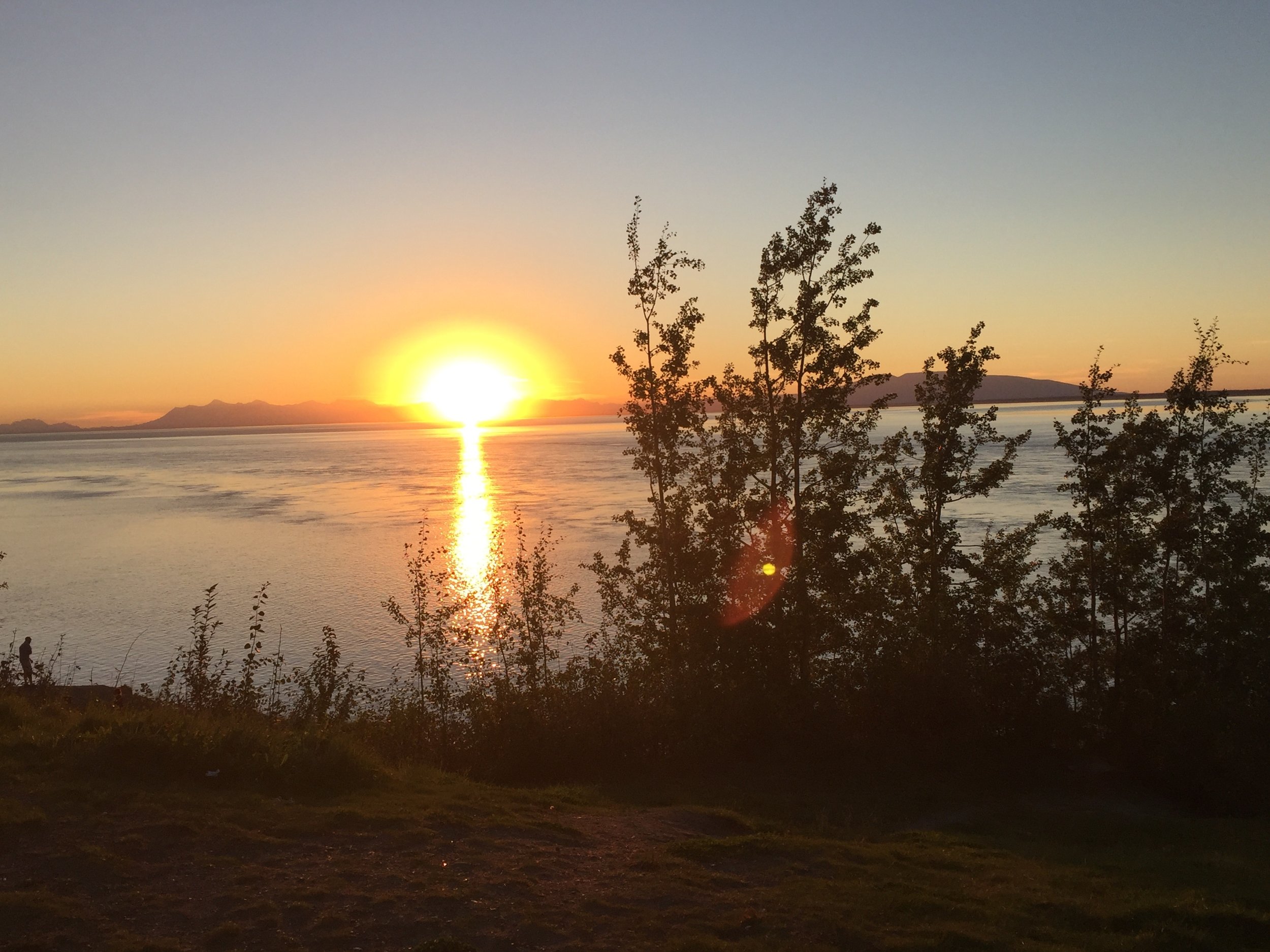 Enjoying my first sunset in a while!