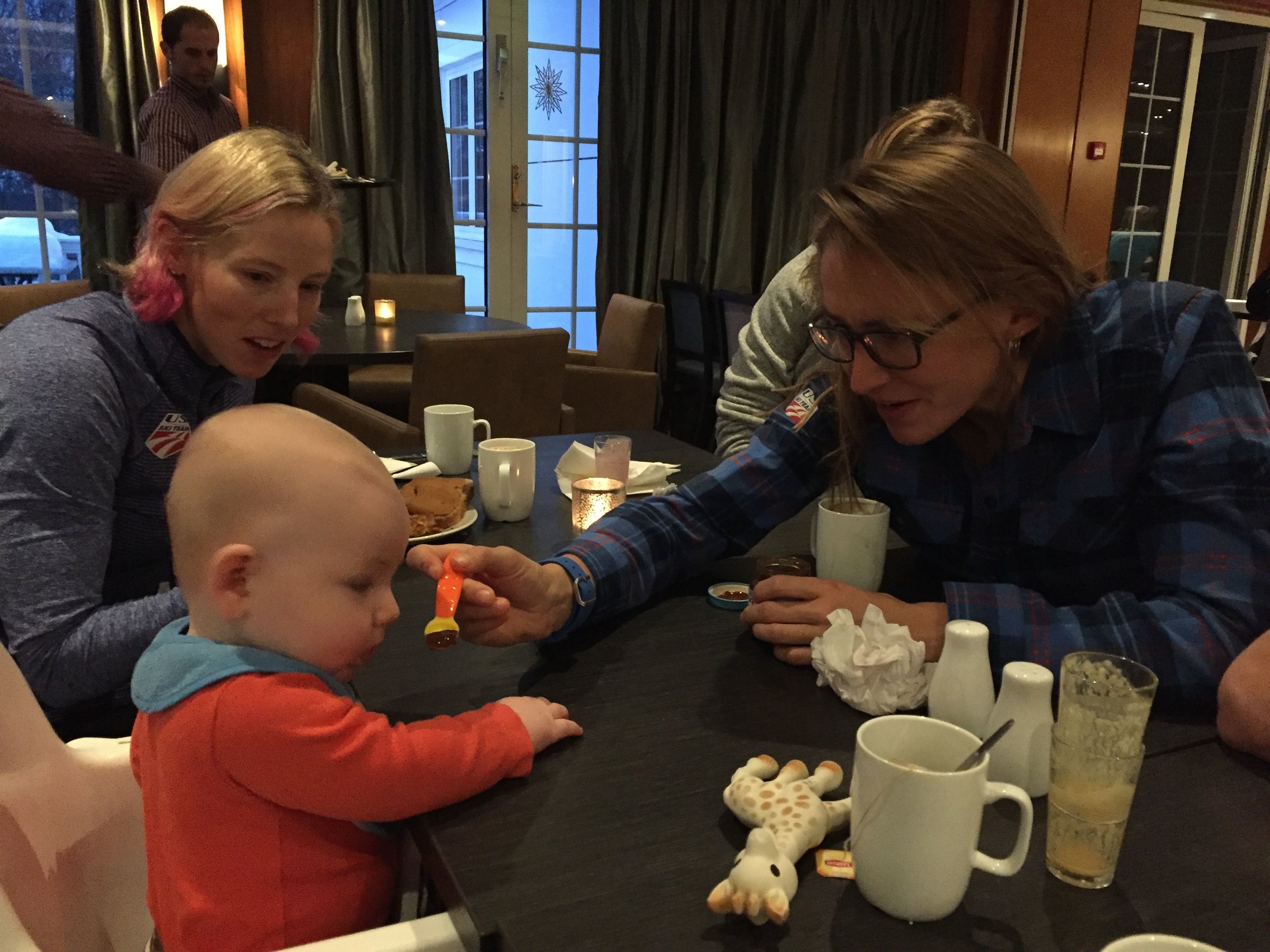 Pretty fun to have baby Breck on the road with us!