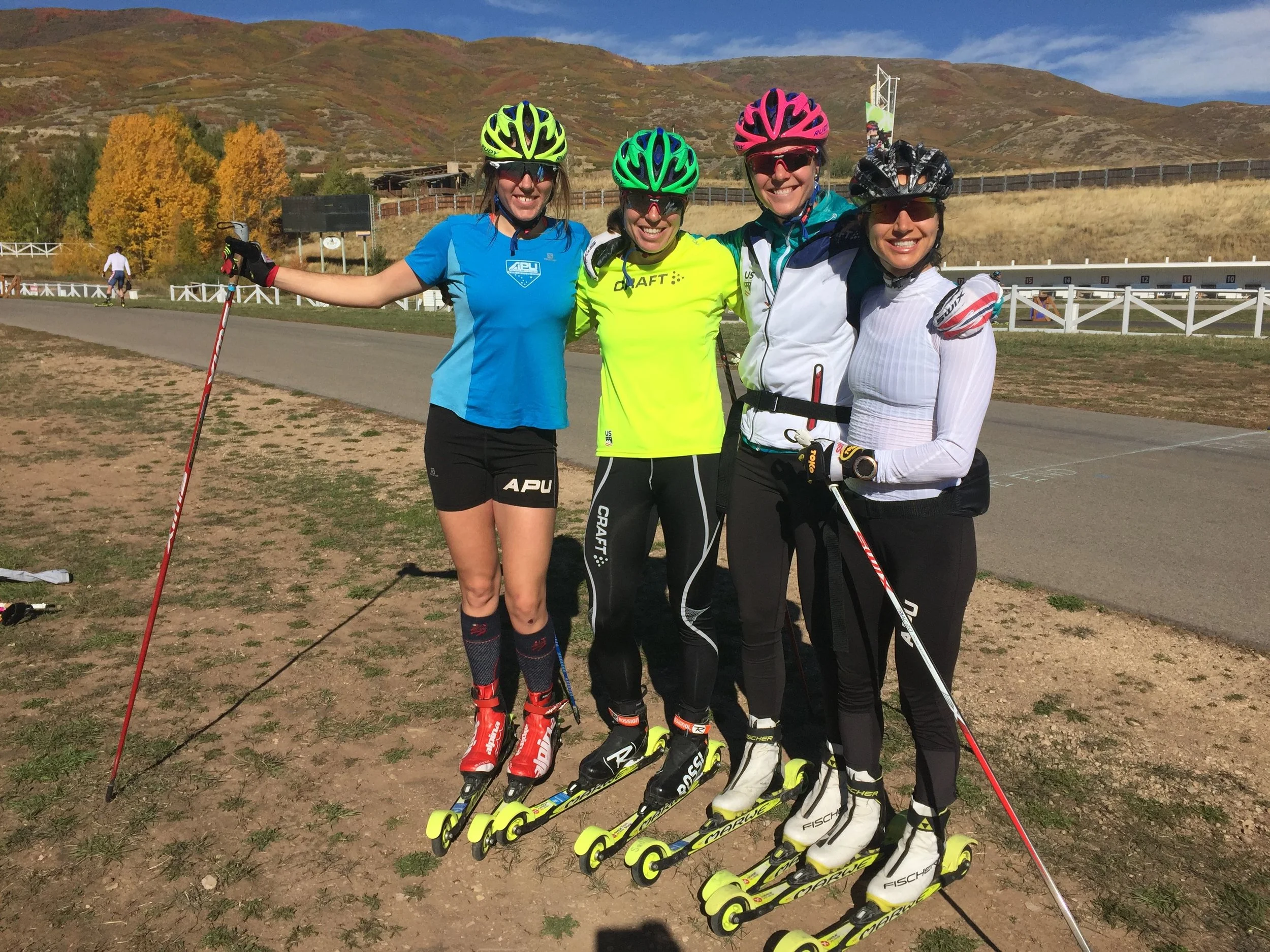 Joining in on some final days of rollerskiing at Soldier Hollow. 