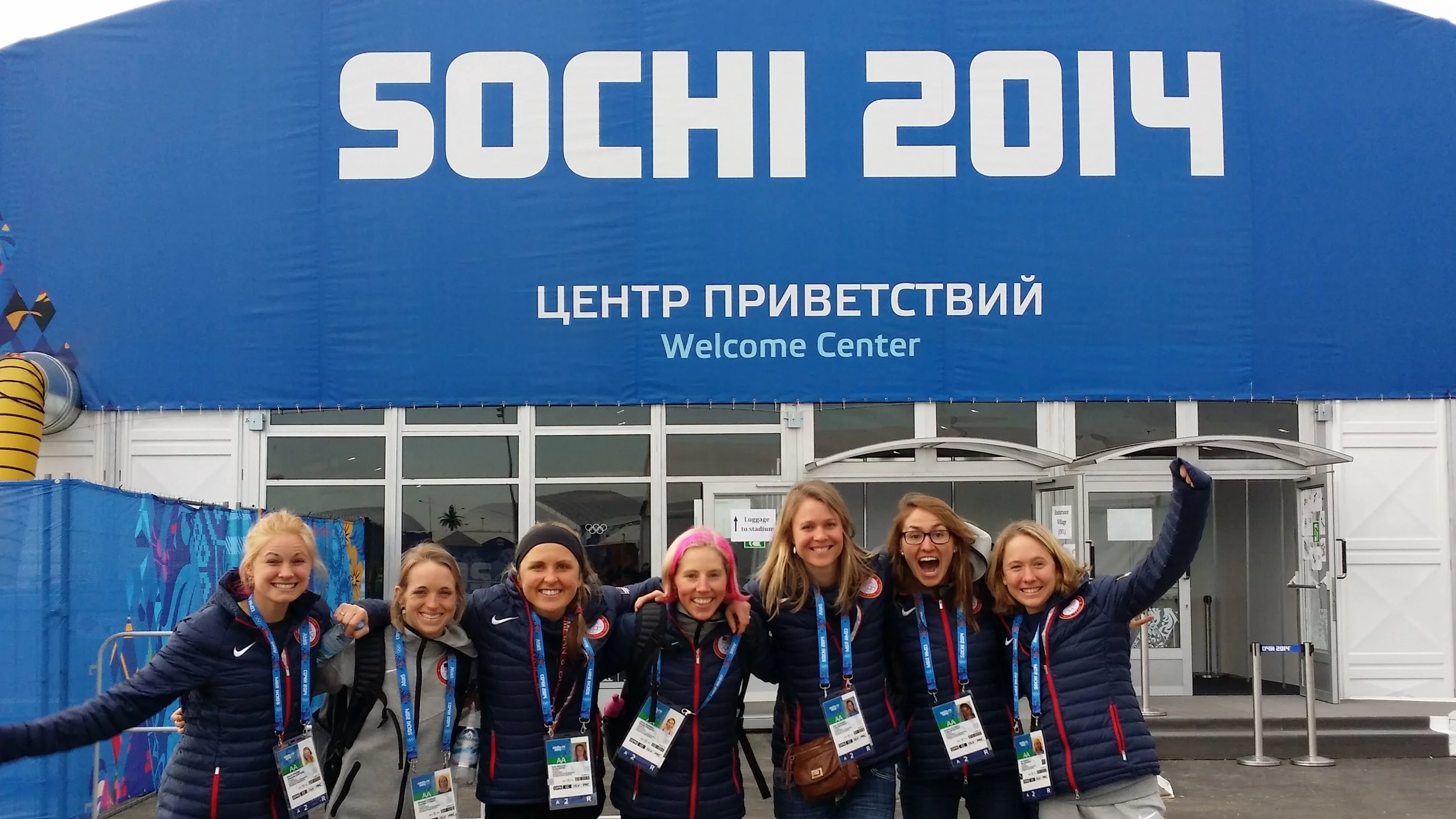 Four years ago, we arrived in Sochi, feeling like we had landed in heaven! I have no doubt when we arrive in Pyeong Chang, Sophie will have the same look on her face, and Jessie will have the same pop in her step, and Liz will have the same tune to her giggle. We may look a little older, and hopefully act a little older, but we are the same young women, with a big dream!