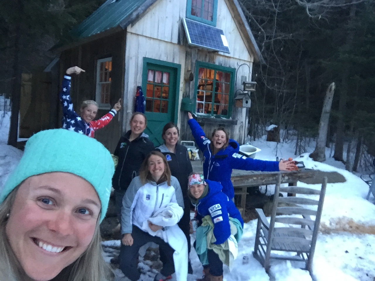 Getting a chance to visit our head coach, Matt Whitcomb's cabin, at Burke Mountain. 