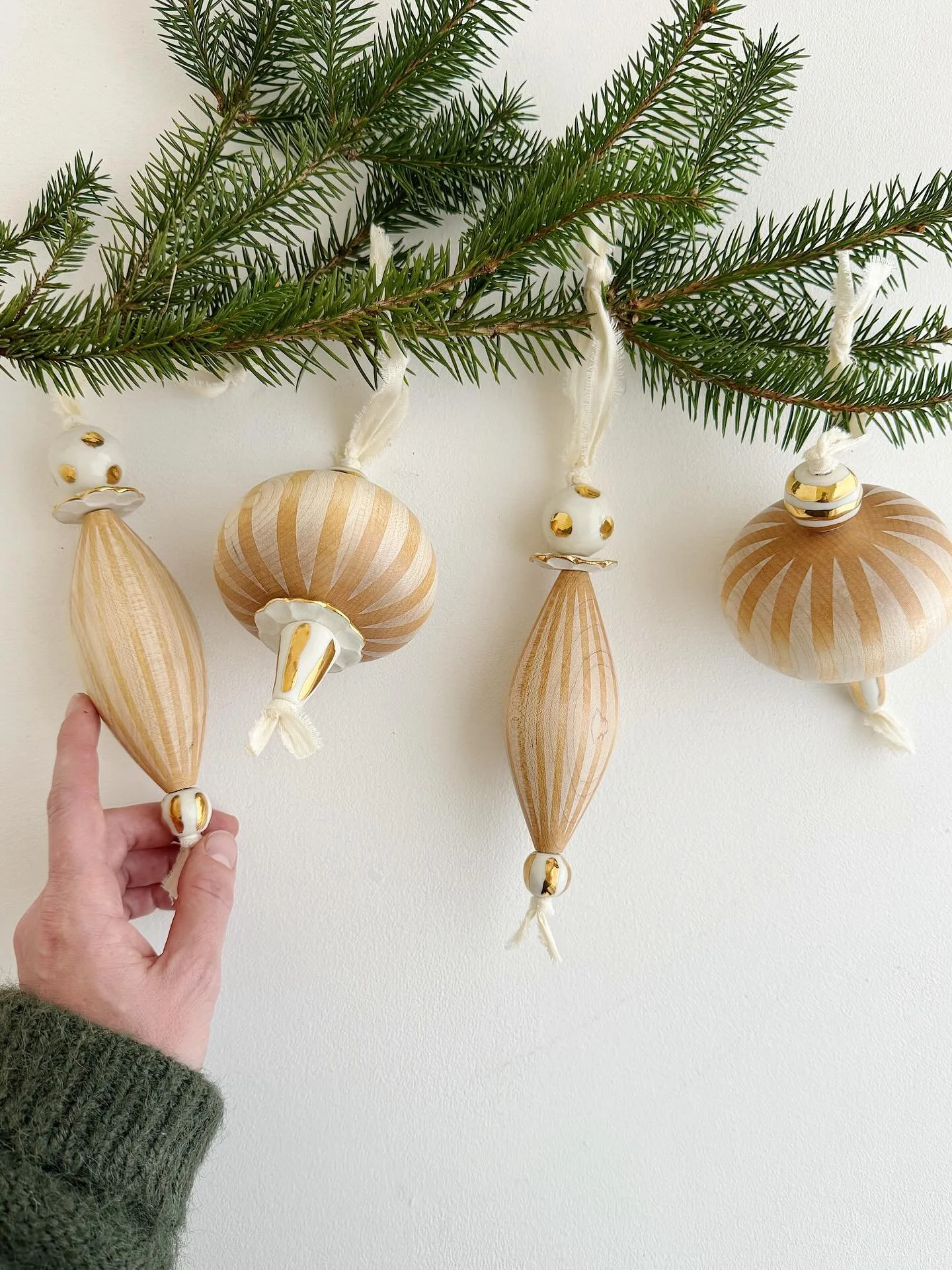 The Jenna Vanden Brink Ceramics x Han Studio Ornament Collaboration launches THIS WEEK! This Wednesday, November 12 @ 6pm est you can shop the limited edition collaboration on my website (link in bio). Pepine &amp; LouLou will be available individual