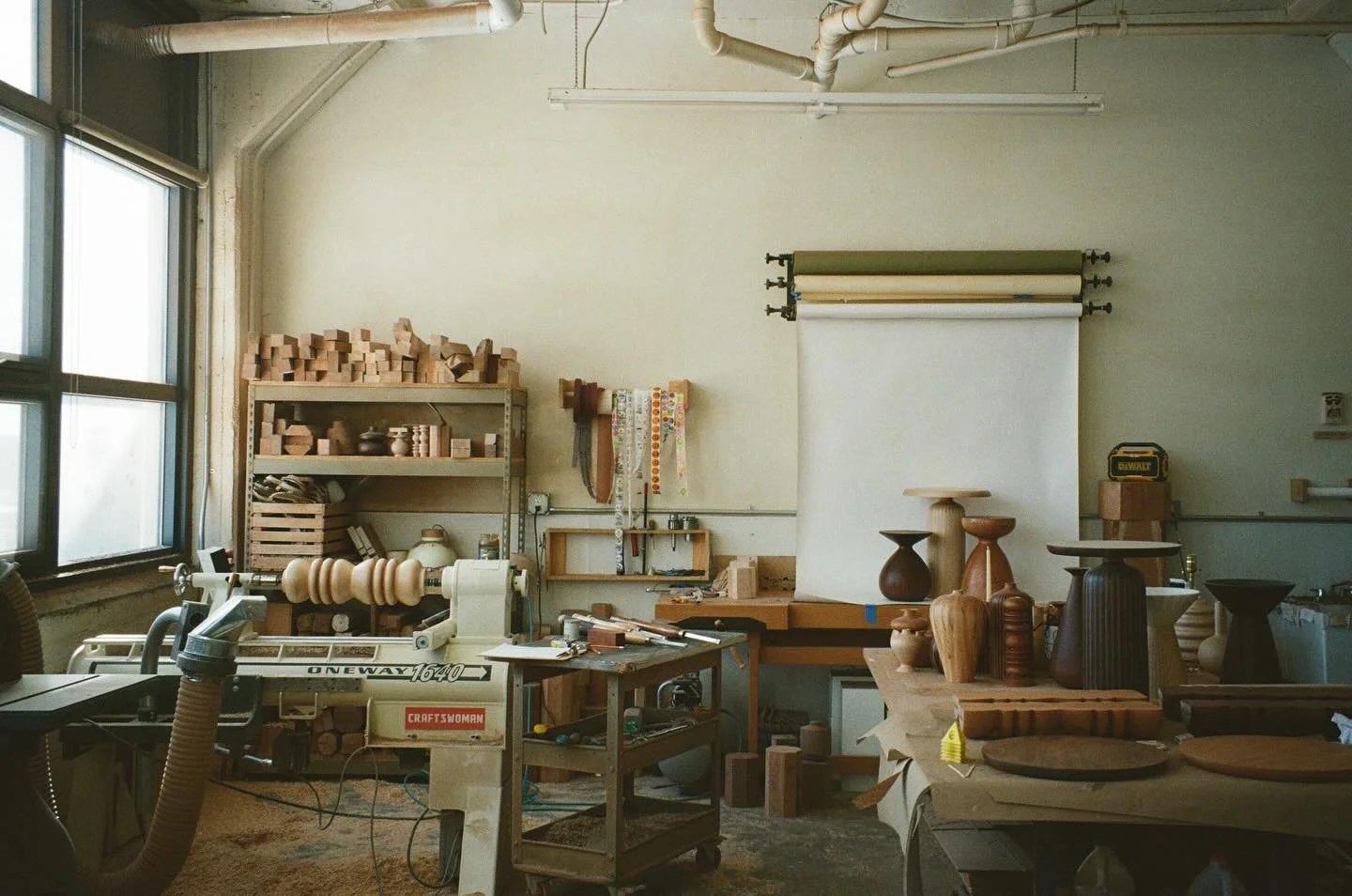 The studio &mdash; packed &amp; messy &amp; dirty but also full &amp; organized &amp; hopeful all at the same time