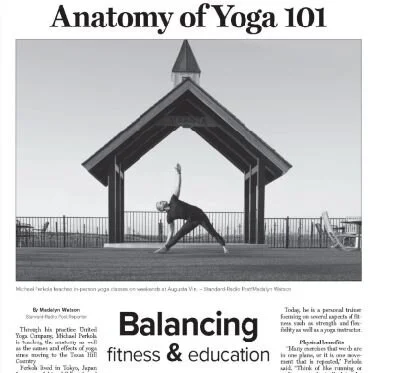 Michael featured in the Fredericksburg Newspaper