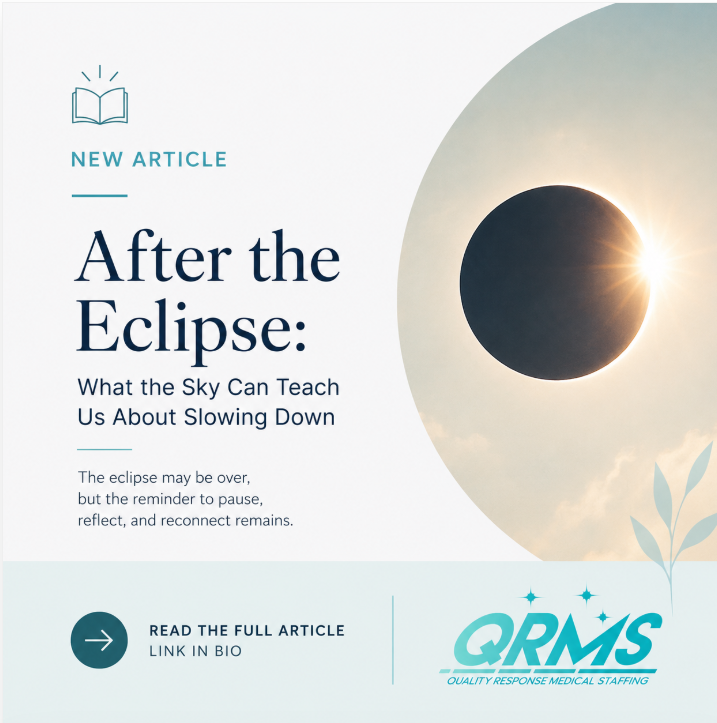 After the Eclipse: What the Sky Can Teach Us About Slowing Down