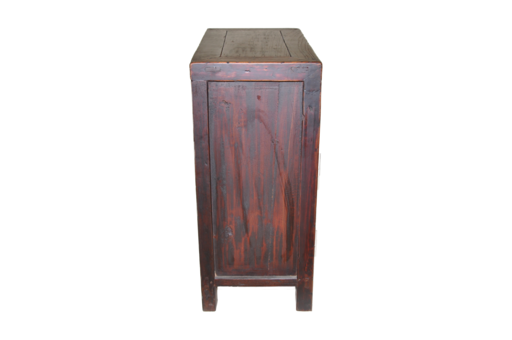 natural finish nickel hardware chinese cabinet