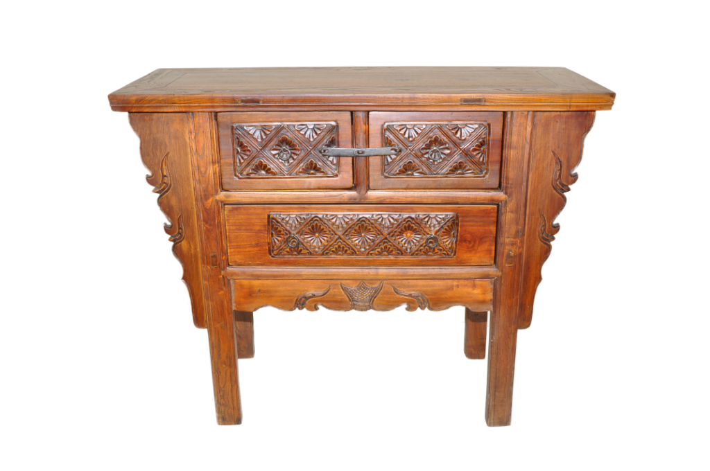 heilongjiang natural elm chinese cabinet