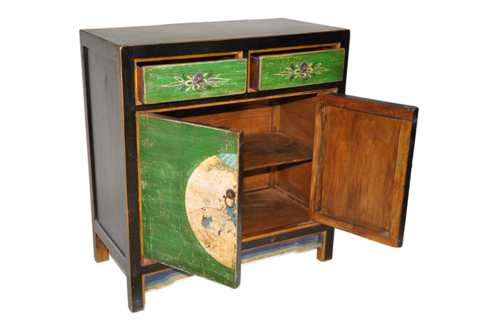 chinese cabinet green