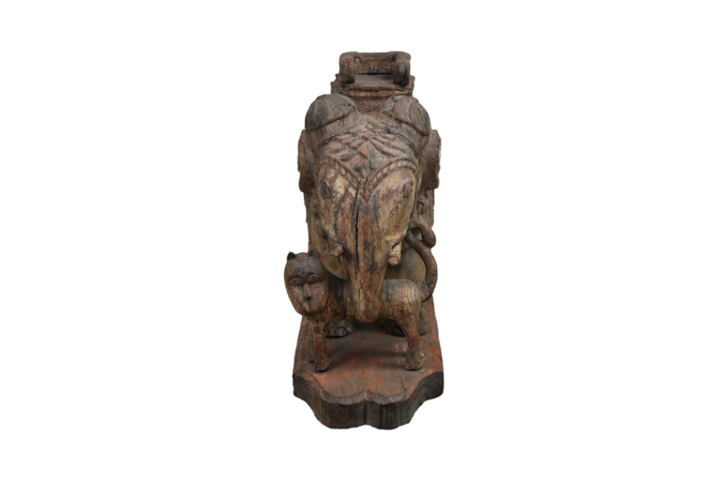 teak elephant india sculpture