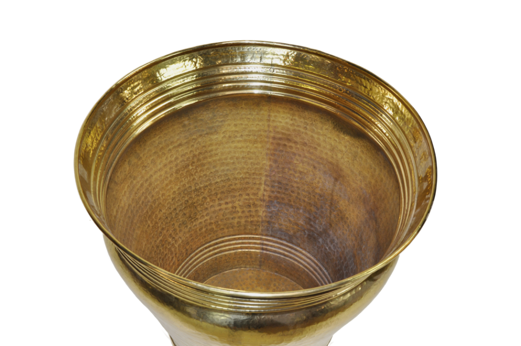 brass indian planter