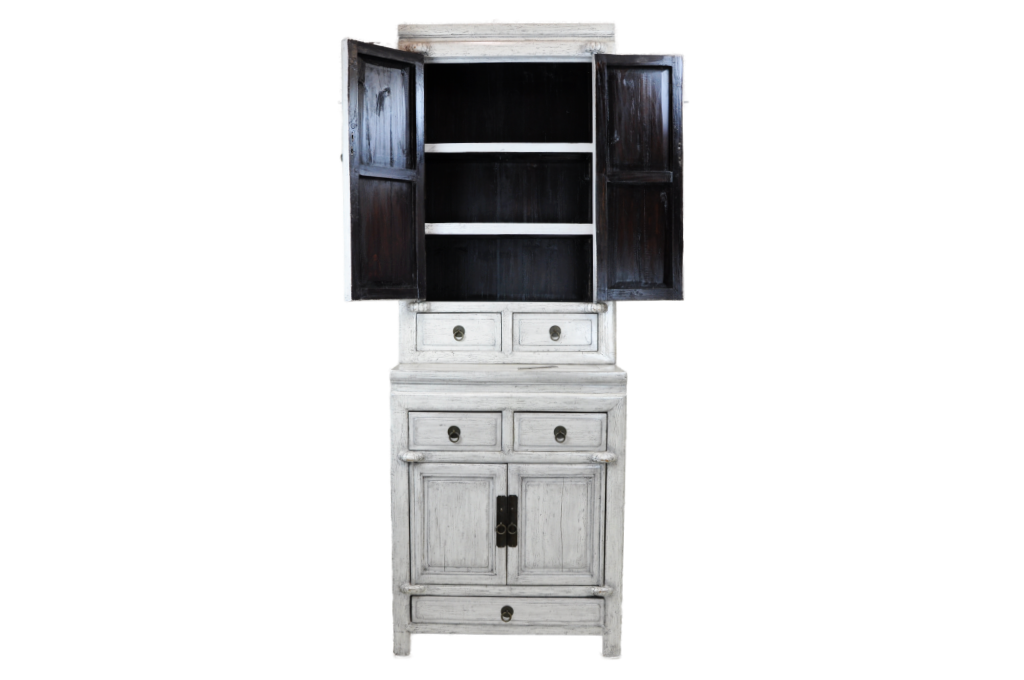 chinese tea cabinet white