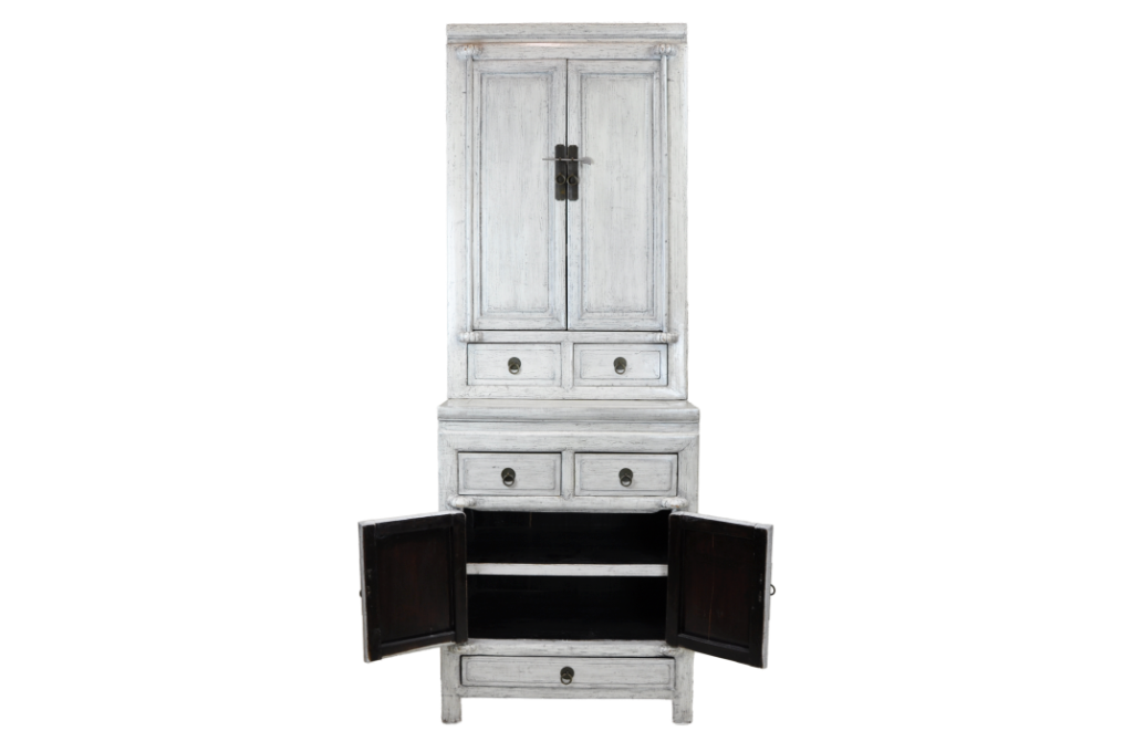 chinese tea cabinet white