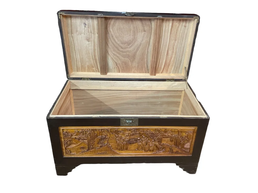 Hong Kong Two-Tone Storage Trunk - Asia America