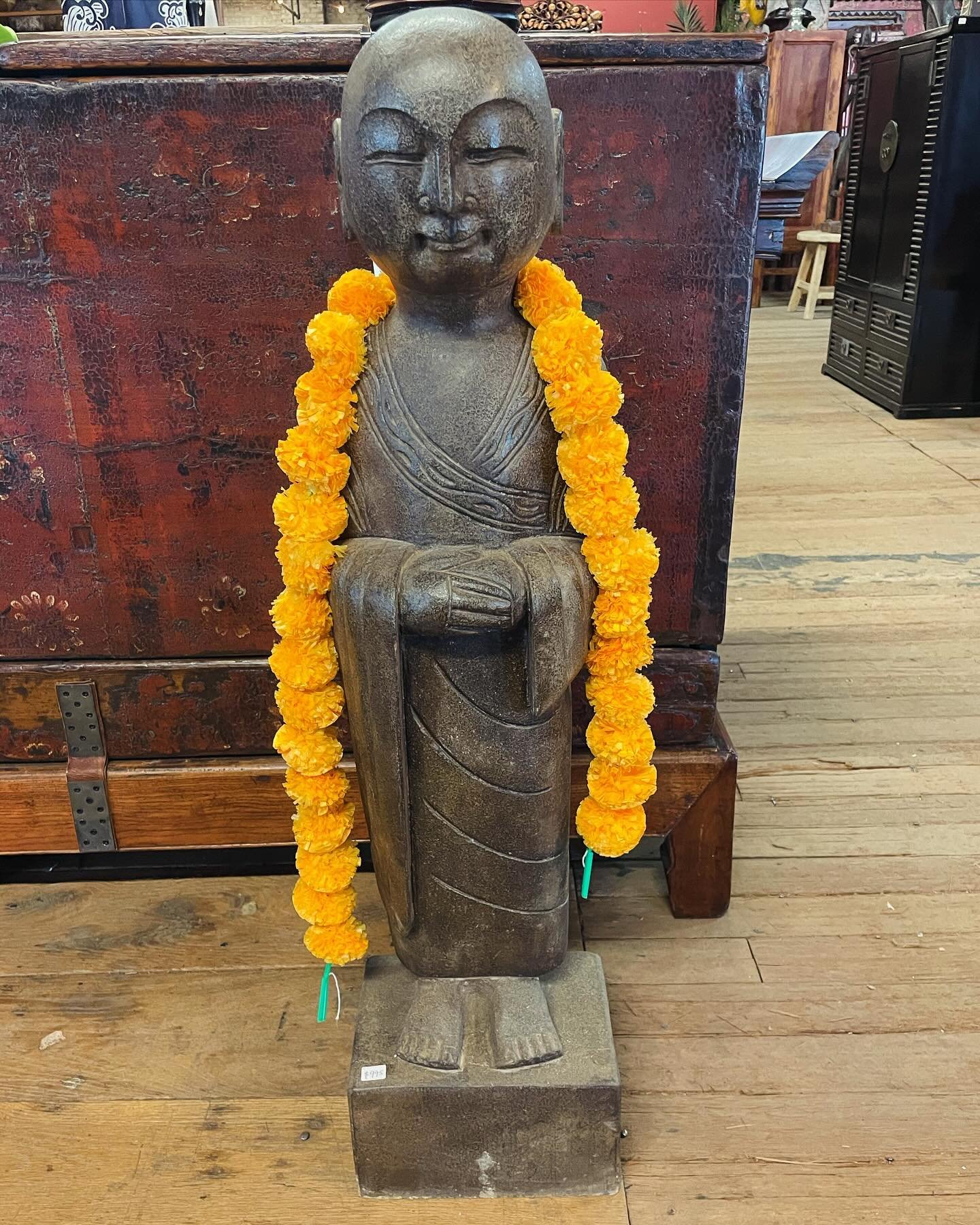 Blackstone welcoming monks from Tianjin in northern China on sale at 50% off!  We are making space for the arrival of our new container, and these two will not be around for long.  Original price: $995, now $495 each.  Height: 40&rdquo;