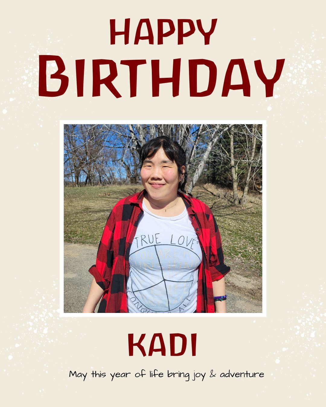 Happy Birthday Kadi!! 

Kadi started celebrating last Friday when her sisters picked her up for a weekend. 
Monday night they celebrated at Aurora house and today she works and then Caleb will make her a nice supper. 

It's always so fun to celebrate