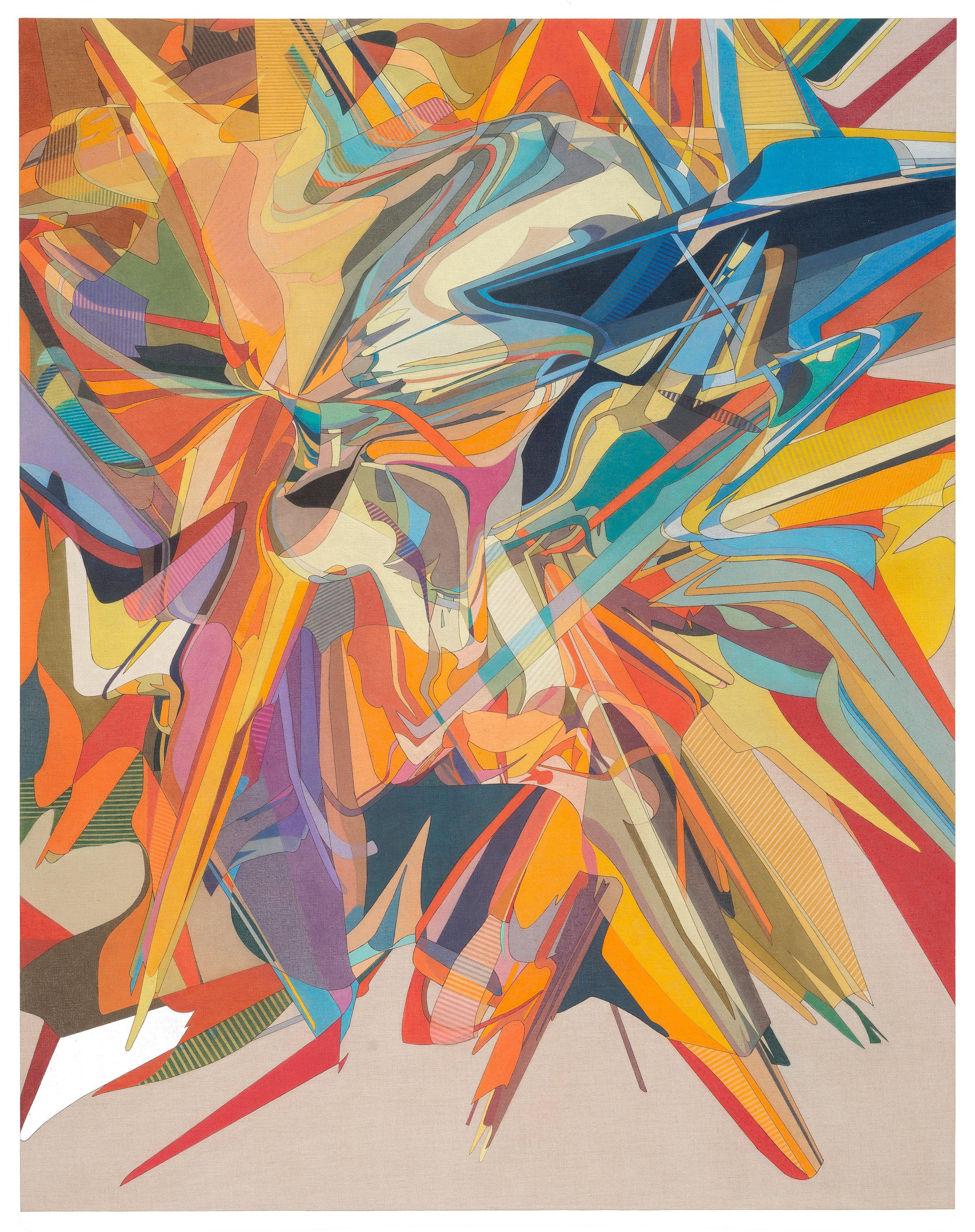 Resonancia I Colored Pencil, Ink & Acrylic on Linen, 140 x 110 cm 2023 by Omar Rodriguez-Graham.jpg
