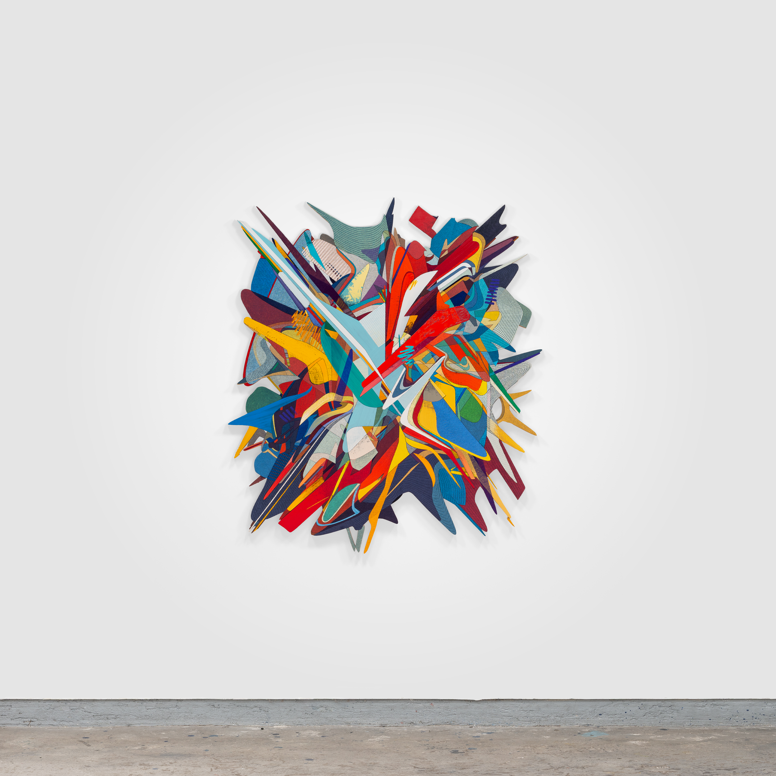Desfiiguración Cromática, Oil & Acrylic on Linen mounted on Panel, 145 x 128 cm, 2021 by Omar Rodriguez-Graham.png
