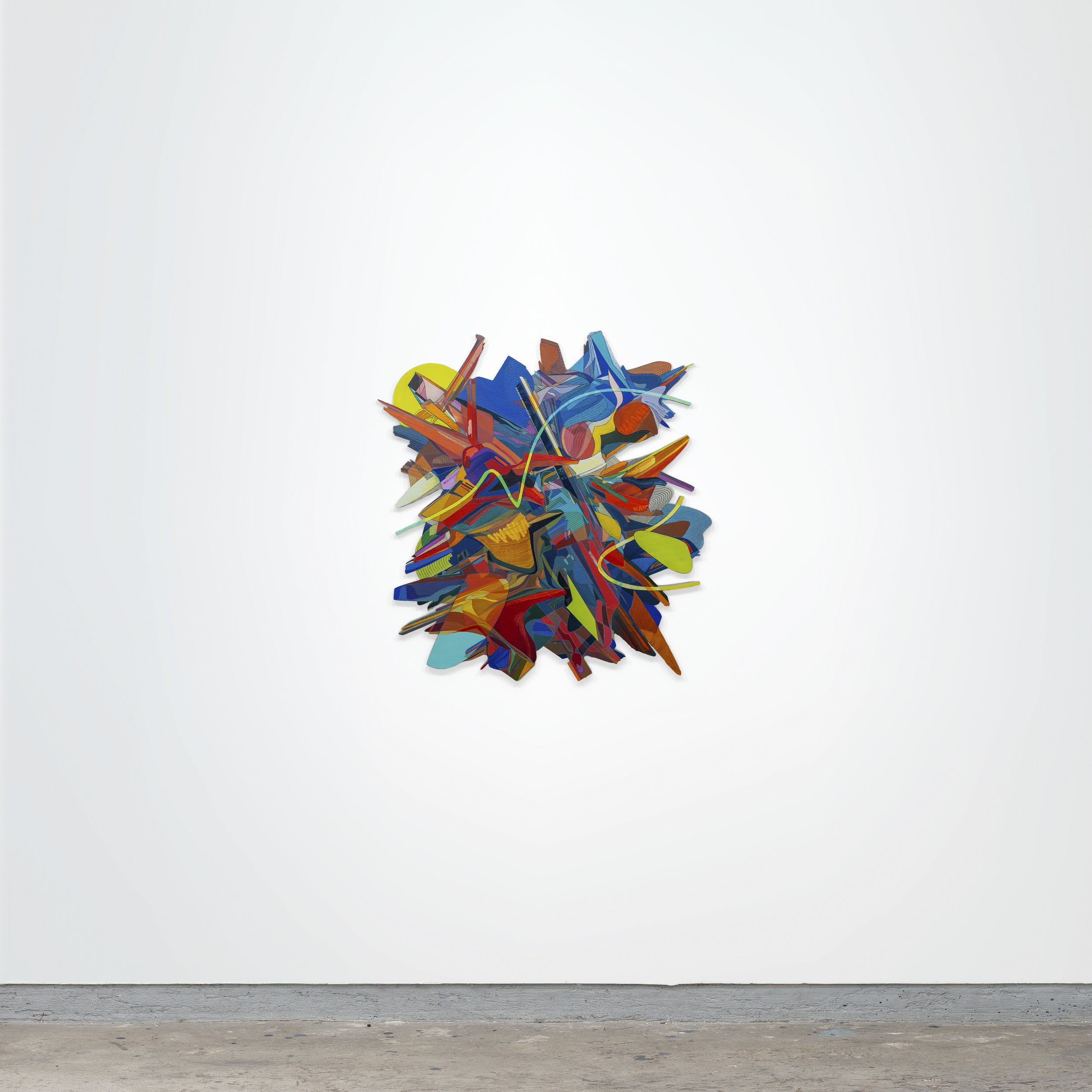 Arrecife, Oil & Acrylic mounted on Panel, 100 x 92 cm 2023 by Omar Rodriguez-Graham-Muro.jpg