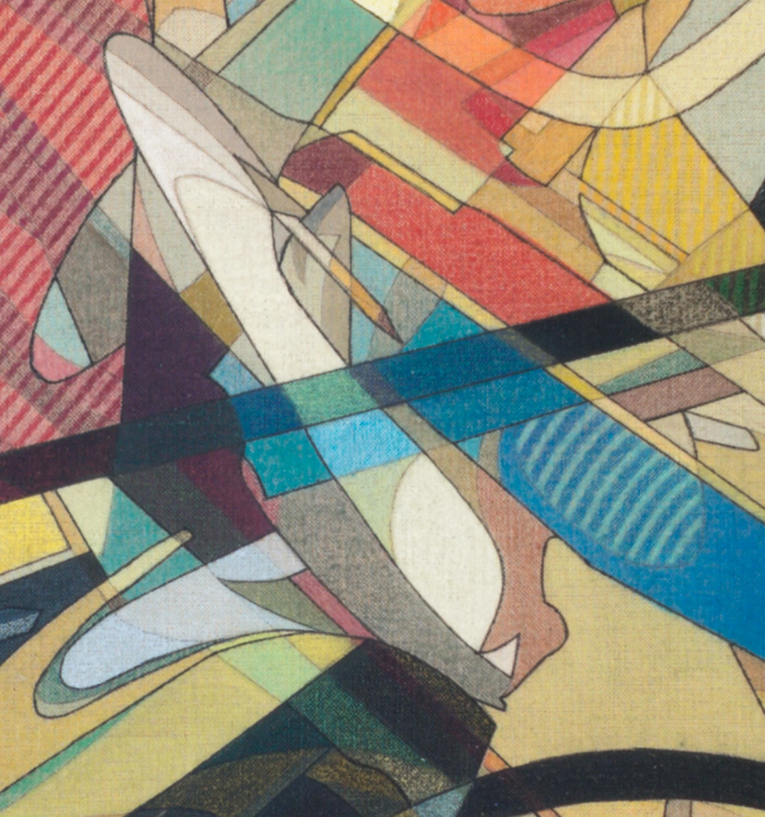 Laberinto, Colored Pencil, Silver Leaf and Ink on Linen, 54 x 44 cm,2025 - Omar Rodriguez-Graham_.jpg