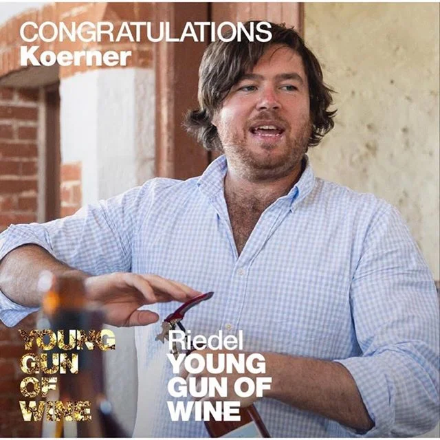 Massive congratulations to @damon_koerner from @koernerwine taking out the #2019 @younggunofwine with his hard working bro @jono_koerner producing some cracker #wines #adelaidehills #clarevalley
