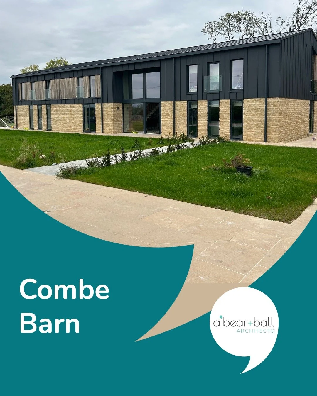Combe Barn is a substantial barn conversion project near South Cerney, Gloucestershire.
 
The scheme involved the conversion of two sizeable modern portal-framed barns into a single bespoke countryside residence. The principal barn provides the main 