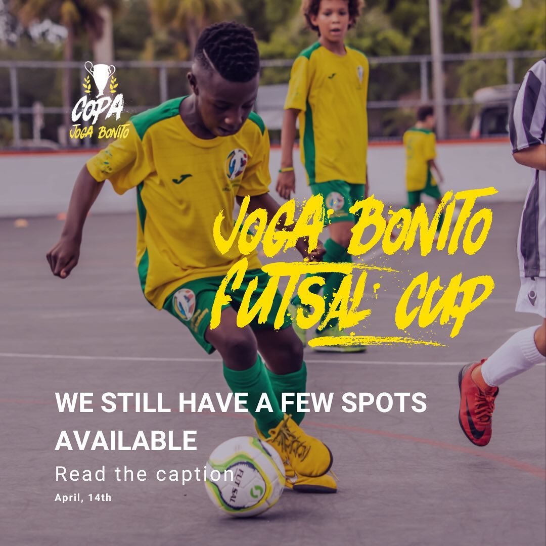 🏆⚽ Exciting News! 🏆⚽ 

We still have a few spots left for the 3rd edition of our &lsquo;Joga Bonito Futsal Cup&rsquo;! 
If you&rsquo;re eager to join the action, this is your last chance! 
Hurry and reach out to us to learn more about available ope