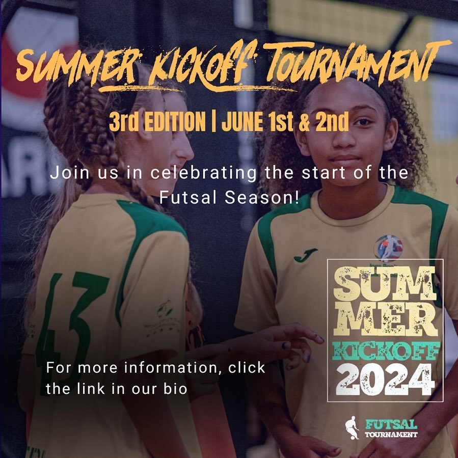 Get ready to kick off the summer season with our 3rd edition of the Summer Kickoff Futsal Tournament!

This fast-paced and highly competitive tournament is designed for Competitive Futsal Academies gearing up for upcoming competitions such as United 
