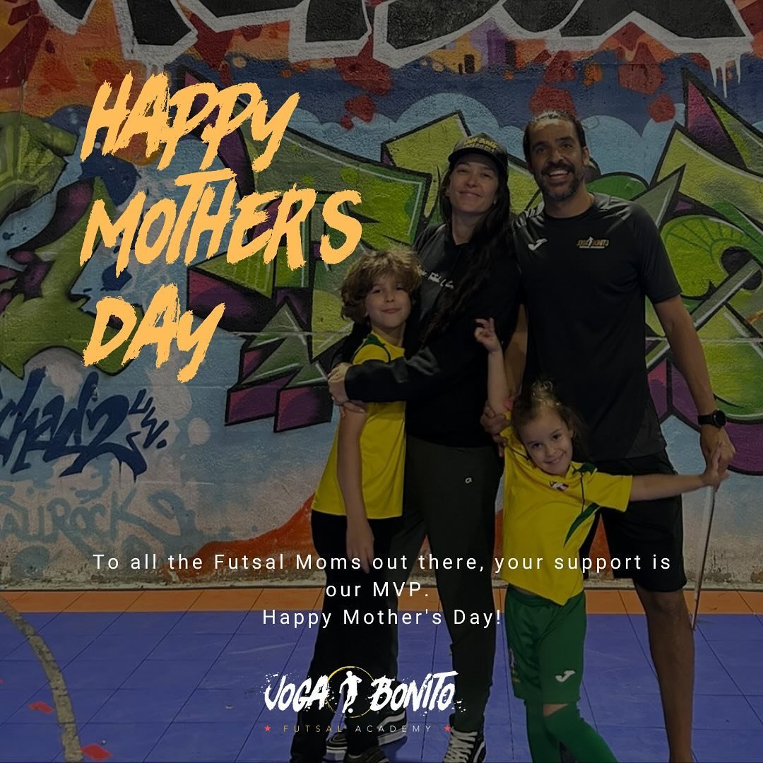 Celebrating all the Futsal Moms who make our team shine on and off the court. 
Happy Mother&rsquo;s Day! 💐⚽ 

#soccermoms #happymothersday #jogabonito #jogabonitofutsalacademy #futsal #jbfutsalacademy