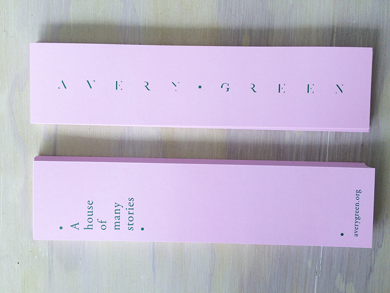 Avery Green book marks. 