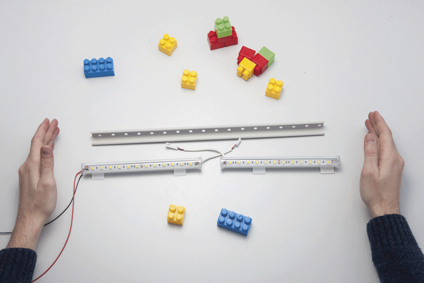 1, 2, 3 et 4 VOTRE STRUCTURE CORNILED D'ECLAIRAGE EN CORNICHE EST PRÊTE À ÊTRE BRANCHÉE .