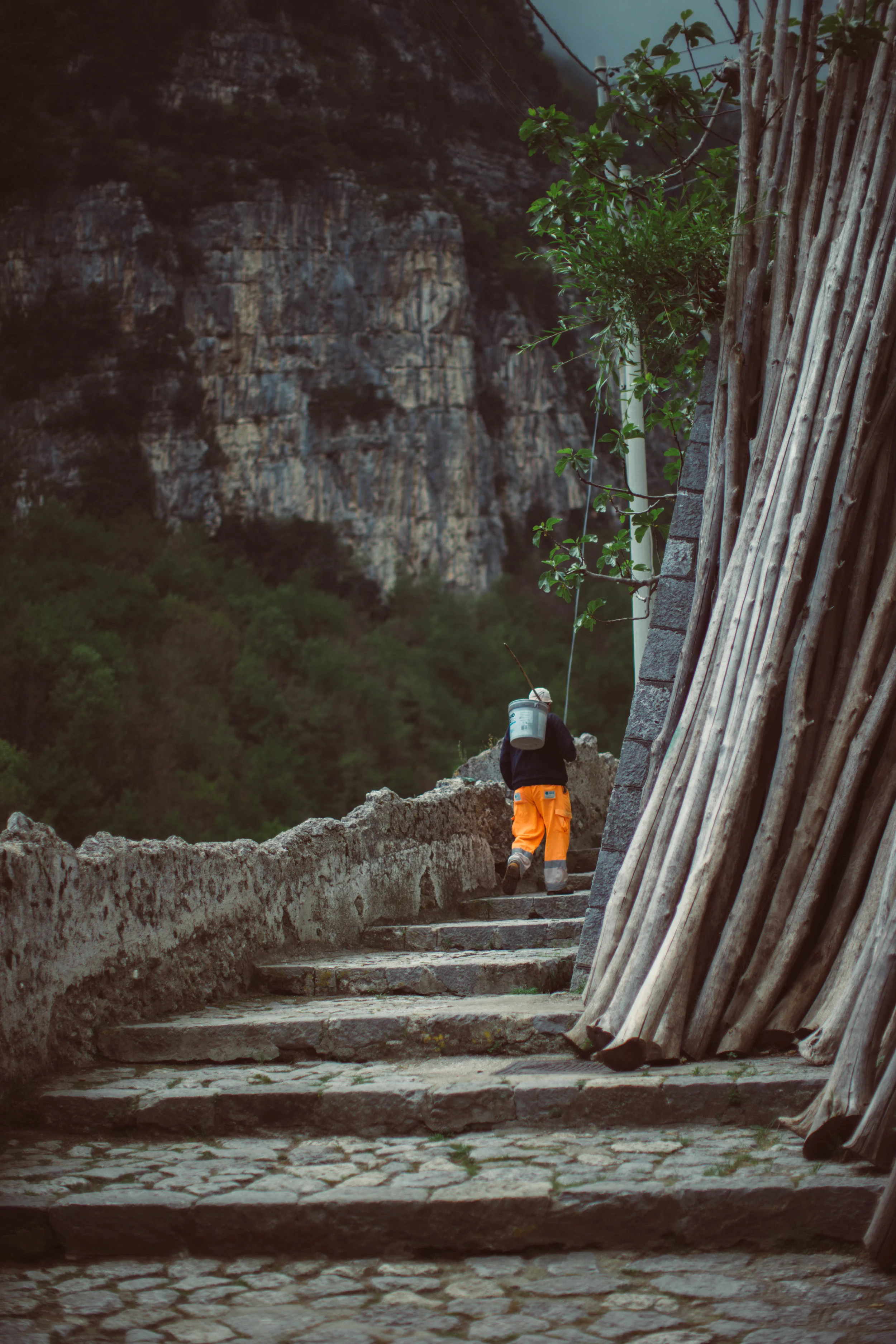 Hiking up Valle Delle Ferriere