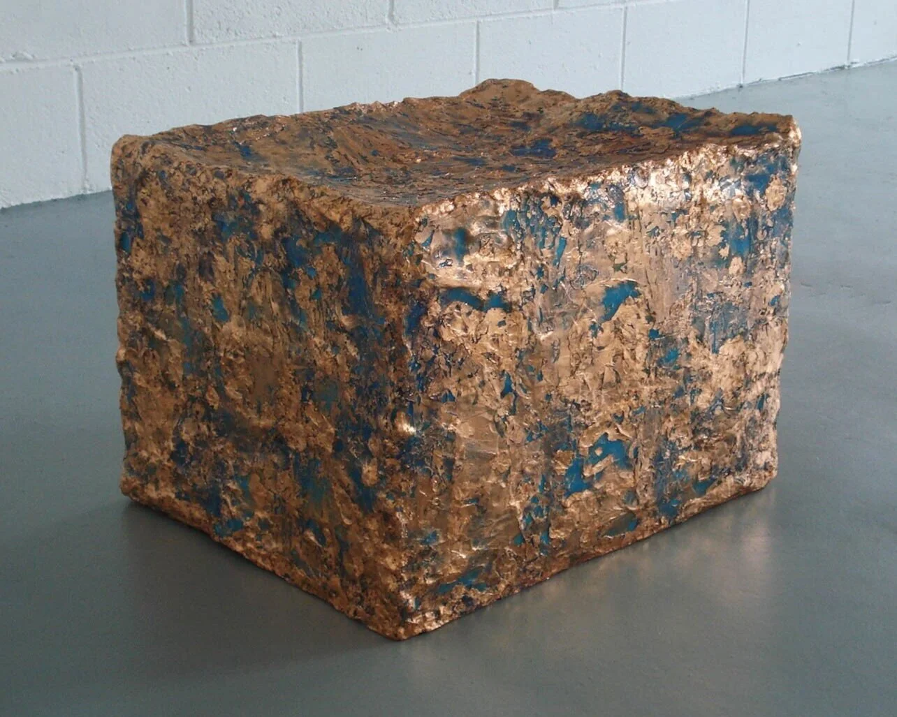 SUBTERRANEAN Cardboard, plaster, scrim, copper leaf, acrylic medium 35 x 46 x 38 cm. 2010